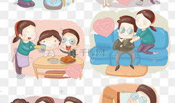 父娘漫画,温馨家庭日常，描绘亲情百态